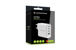 CONCEPTRONIC Ladegerät 4Port GaN 3xUSB-C/1xA100WPD3.0/PPS ws
