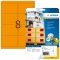 5145 Etiketten A4 neon-orange 99,1x67,7 mm Papier matt 160 St.