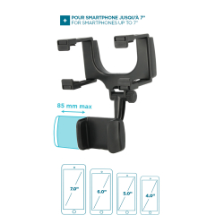 Mobilis Universal Car Rear Mirror Mount for Smartphone