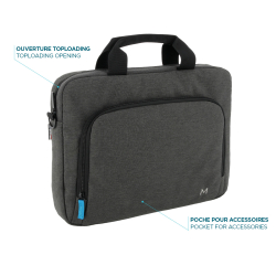 Mobilis TheOne Basic Briefcase Toploading 11-14 darkgrey