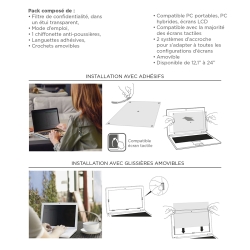 Mobilis Privacy Filter 27 (16:09) Dim 598x337mm