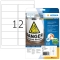 9533 Etiketten A4 Outdoor Klebefolie weiß 99,1x42,3 mm Folie matt 120 St.