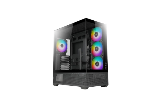 AZZA Gaming PC Gehäuse Tiara 501B ATX 4x ARGB USB-C Schwarz