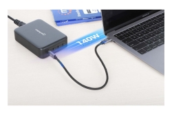 MANHATTAN 4-Port GaN USB Power Delivery-Ladestation 240W