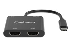 MANHATTAN USB-C PD auf Dual-HDMI-Monitor-Adapter 4K 60Hz