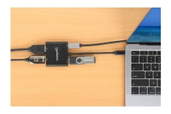 MANHATTAN USB-C PD auf Dual-HDMI-Monitor-Adapter 4K 60Hz