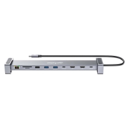 MANHATTAN 10-in-1 4K USB-C PD Dockingstation 2xHDMI