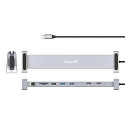 MANHATTAN 10-in-1 4K USB-C PD Dockingstation 2xHDMI