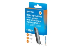 MANHATTAN USB-C PD auf HDMI 4-in-1 Mobile Dockingstation