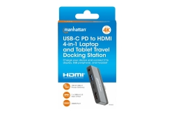MANHATTAN USB-C PD auf HDMI 4-in-1 Mobile Dockingstation