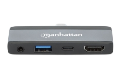 MANHATTAN USB-C PD auf HDMI 4-in-1 Mobile Dockingstation