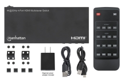 MANHATTAN 4K 30Hz 4-Port HDMI Multiviewer Switch