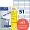 3420 Universal-Etiketten ultragrip - 70 x 16,9 mm, weiß, 5.100 Etiketten, permanent