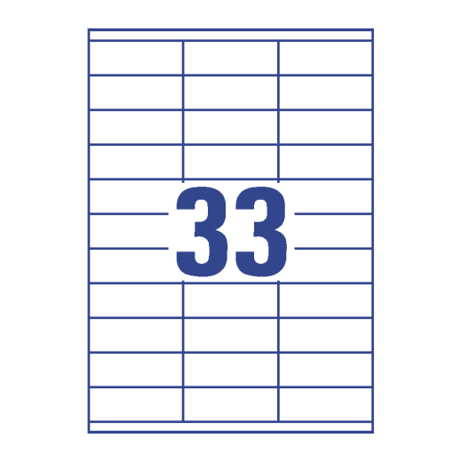 3421 Universal-Etiketten ultragrip - 70 x 25,4 mm, weiß, 3.300 Etiketten, permanent