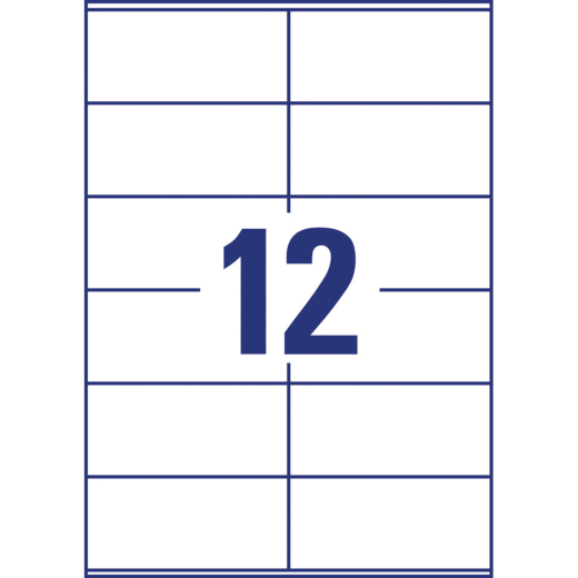 3424 Universal-Etiketten ultragrip - 105 x 48 mm, weiß, 1.200 Etiketten, permanent