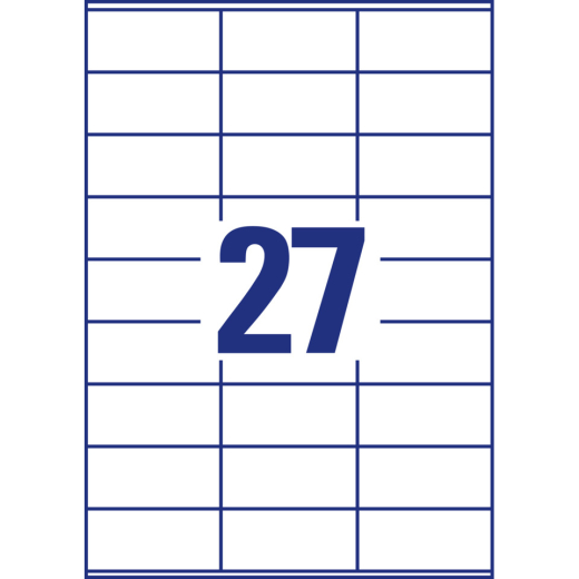3479 Universal-Etiketten ultragrip - 70 x 32 mm, weiß, 2.700 Etiketten, permanent