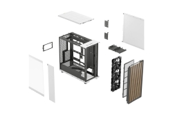 FRACTAL DESIGN Geh North XL RC Chalk White TG Clear