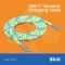 Club3D Lifestyle USB-C Perlen-Kabel PD60W,480Mbps 2m blau retail