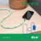 Club3D Lifestyle USB-C Perlen-Kabel PD60W,480Mbps 2m blau retail