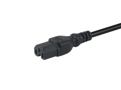 Equip Stromkabel C14 ->C15 St/Bu schwarz 3.00m