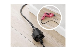 Equip Stromkabel CEE 7/7->CEE 7/3 St/Bu schwarz 3.00m