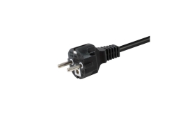 Equip Stromkabel CEE 7/7->CEE 7/3 St/Bu schwarz 3.00m