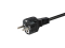 Equip Stromkabel CEE 7/7->CEE 7/3 St/Bu schwarz 5.00m