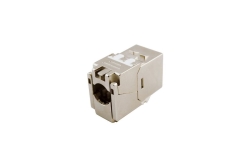 Equip Keystone Jack geschirmt Cat6A LSA schlank wzf.8Stk sil