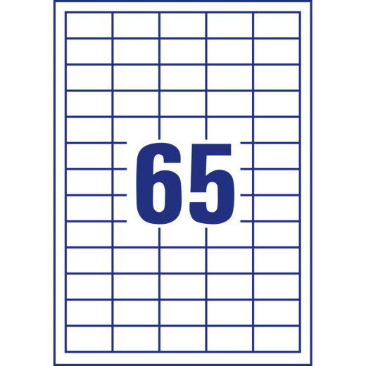 3666 Universal-Etiketten ultragrip - 38 x 21,2 mm, weiß, 6.500 Etiketten, permanent