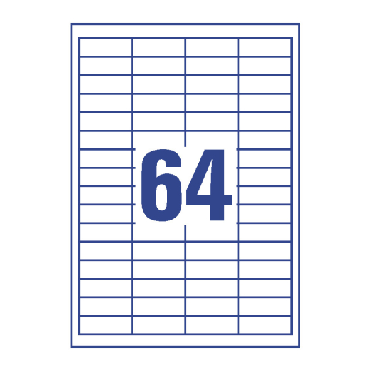 3667 Universal-Etiketten ultragrip - 48,5 x 16,9 mm, weiß, 6.400 Etiketten, permanent