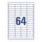 3667 Universal-Etiketten ultragrip - 48,5 x 16,9 mm, weiß, 6.400 Etiketten, permanent