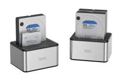 DIGITUS Docking USB ->2x 2,5/3,5 SATA HHD, SSD silber