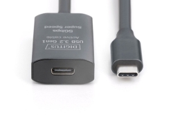 DIGITUS Verlängerungskabel USB-C->USB-C St./Bu....
