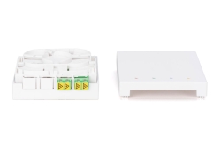 DIGITUS FTTH Gehäuse mit 2 x LC/APC DX Kupplung mit Shutter