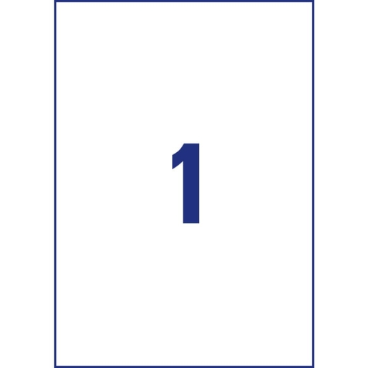 3478-200 Universal-Etiketten - 210 x 297 mm, weiß, 220 Etiketten/220 Blatt, permanent