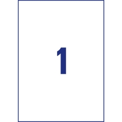 3478-200 Universal-Etiketten - 210 x 297 mm, weiß,...