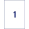 3478-200 Universal-Etiketten - 210 x 297 mm, weiß, 220 Etiketten/220 Blatt, permanent