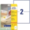 L4734REV-25 Universal-Etiketten - 199,6 x 143,5 mm, weiß, 60 Etiketten/30 Blatt, wiederablösbar