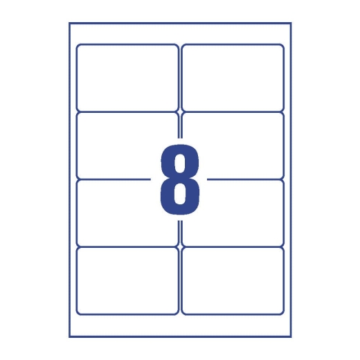 L4745REV-25 Universal-Etiketten - 96 x 63,5 mm, weiß, 240 Etiketten/30 Blatt, wiederablösbar