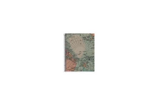 Miquelrius Notizblock WELTKARTEN DESIGN Recycle A5 80 Blatt
