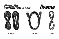 IIYAMA 68.6cm (27) T2752MSC-B1AG 16:9 Touch HDMI+DP IPS