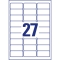L4737REV-100 Universal-Etiketten - 63,5 x 29,6 mm, weiß, 2.700 Etiketten, wiederablösbar