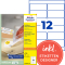 L4743REV-100 Universal-Etiketten - 99,1 x 42,3 mm, weiß, 1.200 Etiketten/100 Blatt, wiederablösbar