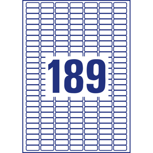 L4731REV-25 Universal-Etiketten - 25,4 x 10 mm, weiß, 5.670 Etiketten/30 Blatt, wiederablösbar