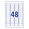 L4736REV-25 Universal-Etiketten - 45,7 x 21,2 mm, weiß, 1.440 Etiketten, wiederablösbar