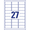 L4737REV-25 Universal-Etiketten - 63,5 x 29,6 mm, weiß, 810 Etiketten, wiederablösbar