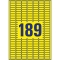 L6037-20 Etiketten - 25,4 x 10 mm, gelb, 3.780 Etiketten/20 Blatt, wiederablösbar
