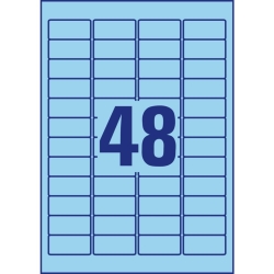 L6039-20 Etiketten - 45,7 x 21,2 mm, blau, 960...