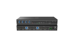 LINDY 2 Port Dual Head HDMI 4K60,USB3.0 KVM Switch