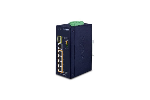 PLANET Industrial 4-Port PoE Switch +1xGE + 1xSFP IGS-614HPT